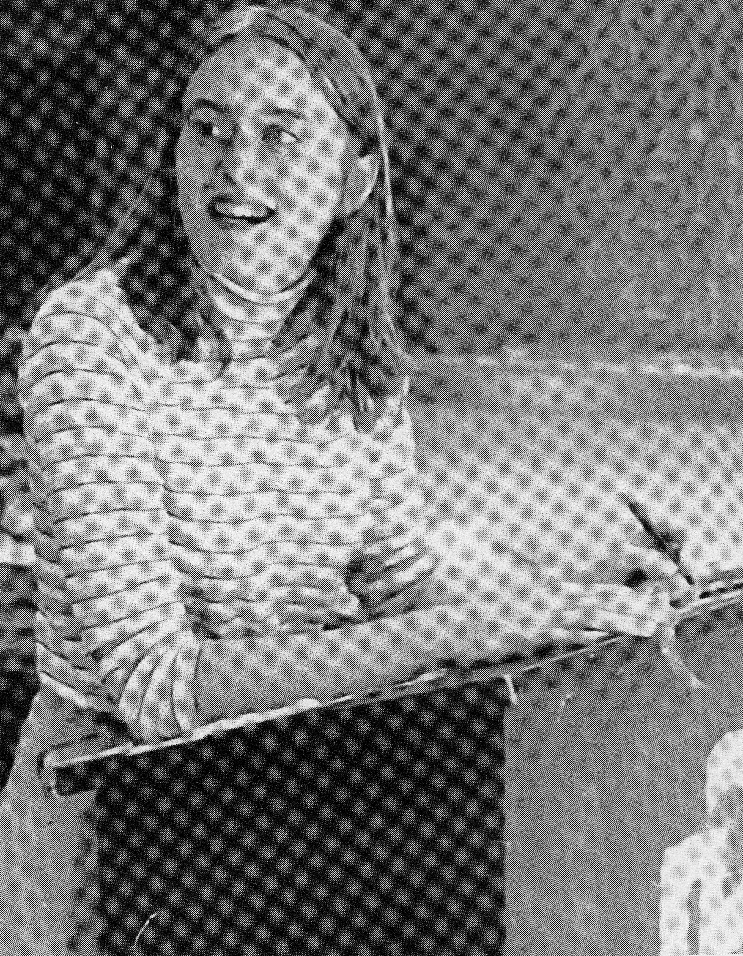 Karen Hoving. Winter 1976