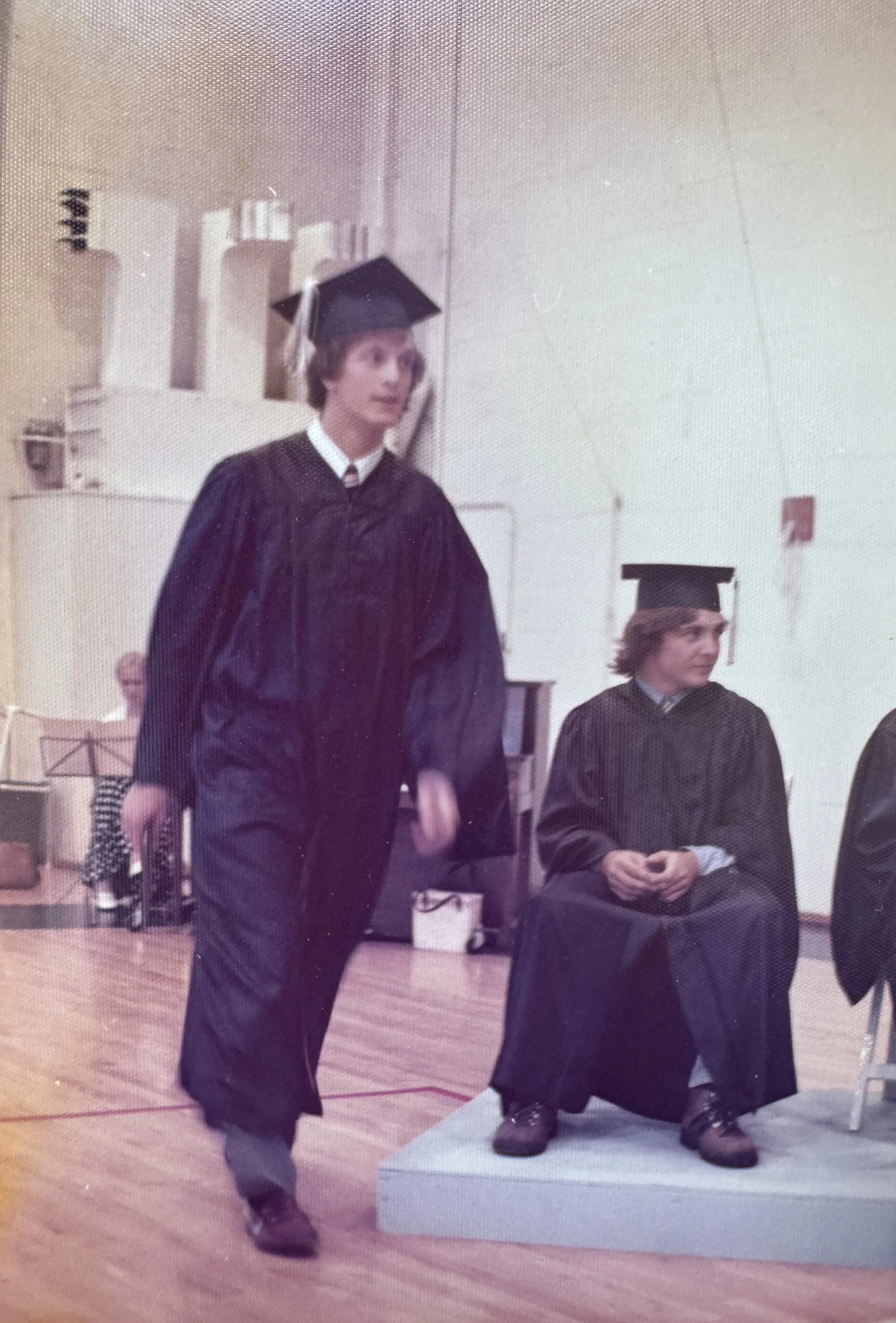 Michael Barach and Steve Wilhelm, Graduation 1976