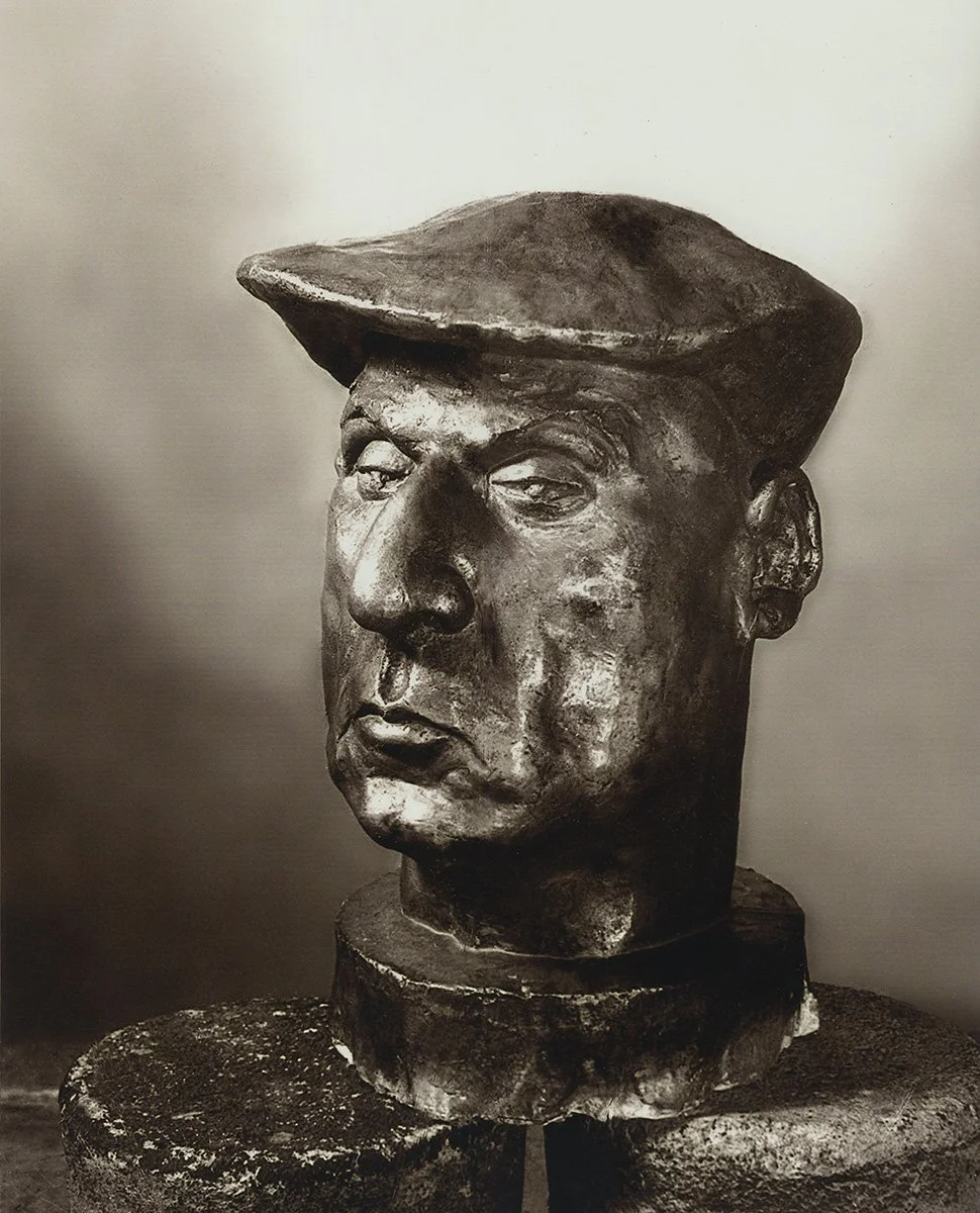 48. Old Man with a Hat, Plaster,  Larger-than-life size, Circa 1951, N/A