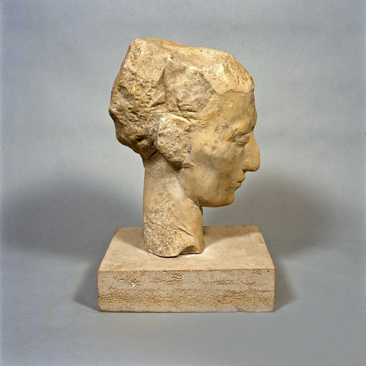 49. Carving of Luisa Javarone, Marble, Circa 1962, 30 x 20 x 18 cm