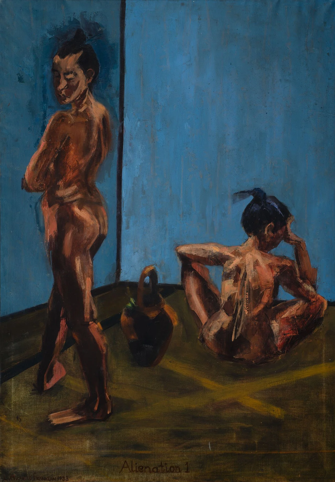 Alienation, 1988, Oil on Canvas, 180 x 91 cm