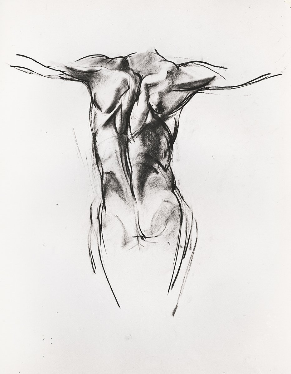 127. Stretching Back, 76 x 81 cm, 1958/9, NFS