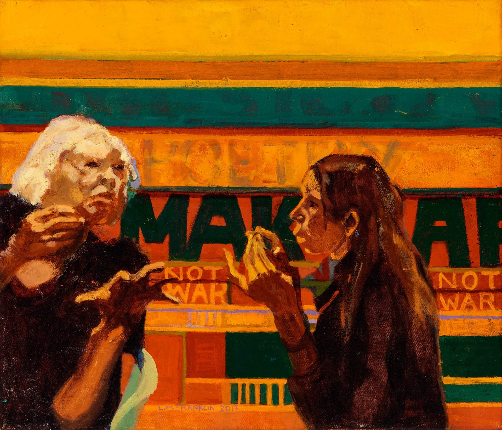 Life is all About Art – oil paint – 72 x 38cm