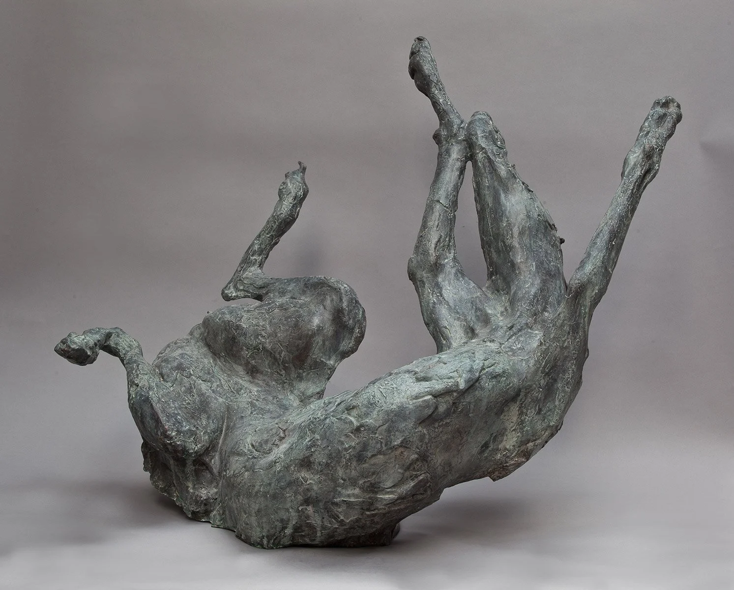 37. Lilie lurcher rolling, Bronze, 64 x 100 x 26 cm, 2012