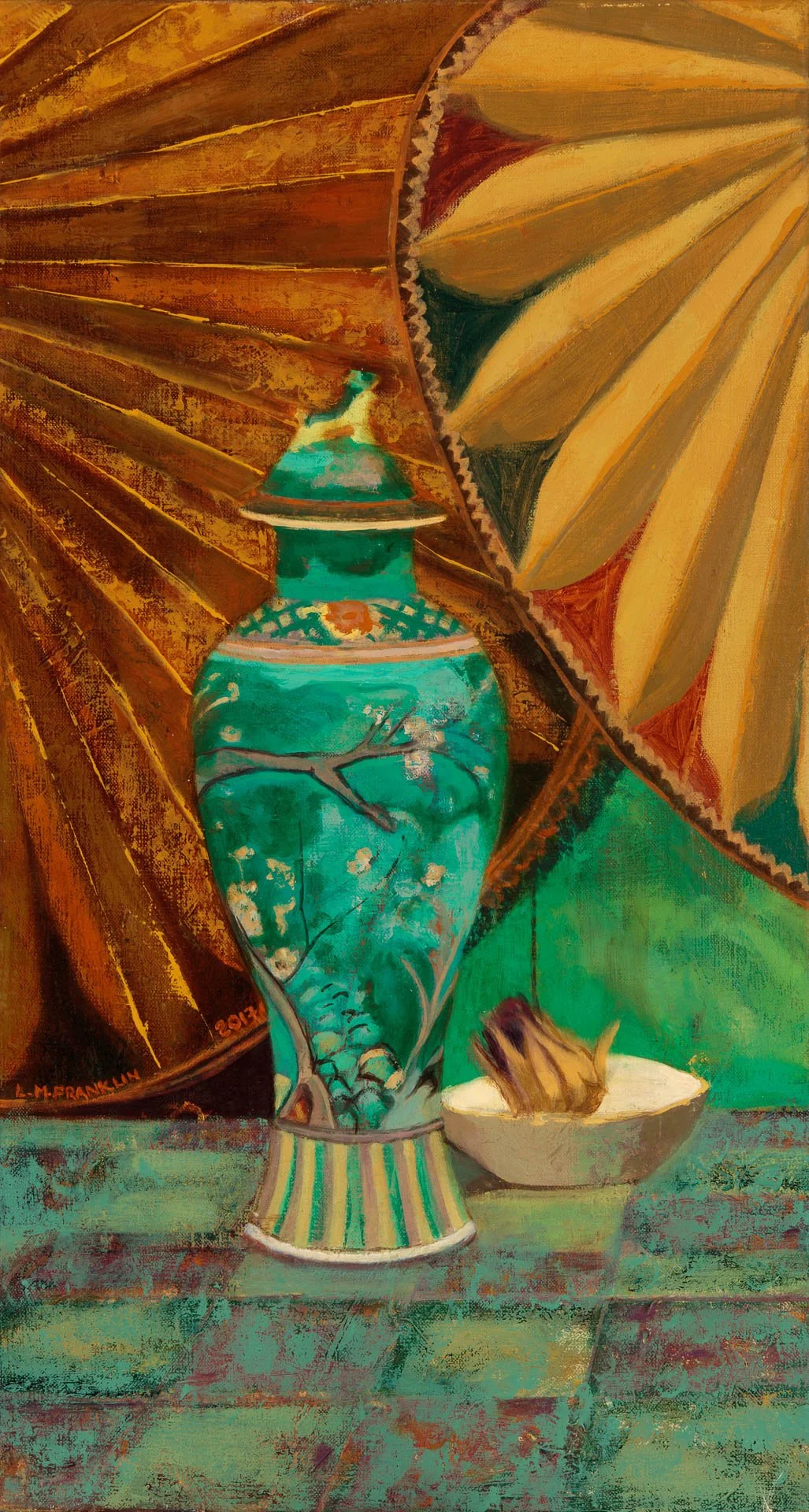 Chinese Vase – oil paint – 63 x 37cm