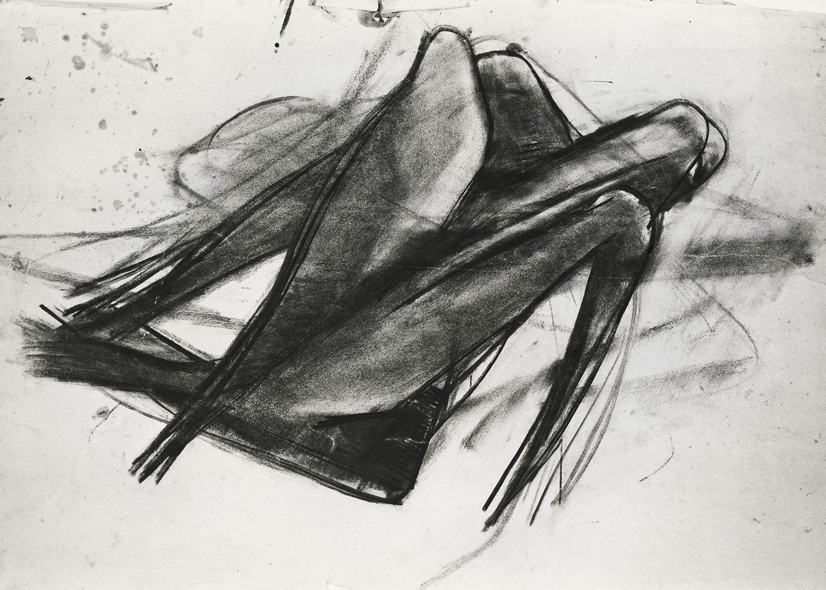 109. Stretching Cat, 63.5x 45.5 cm, 1953, NFS