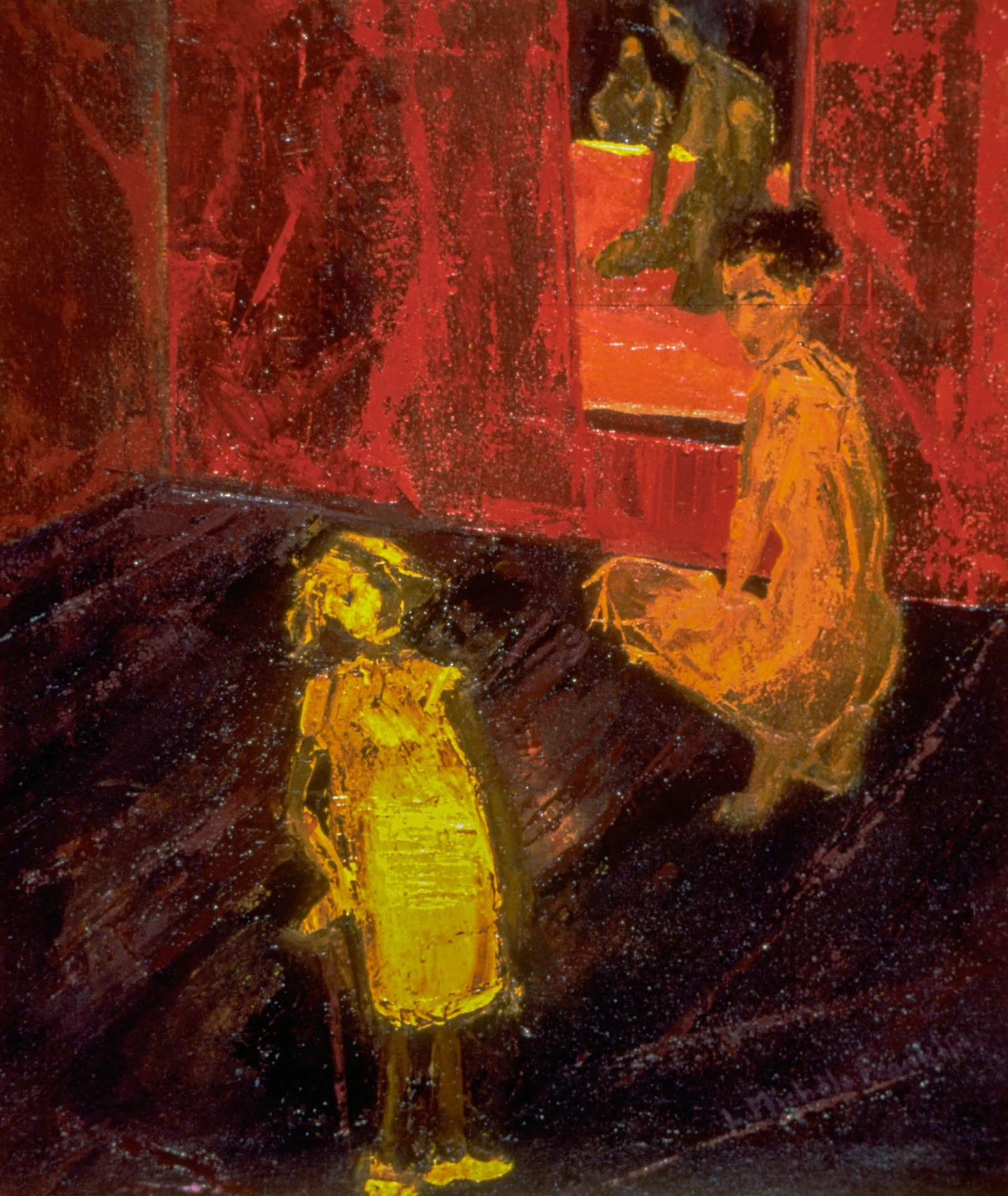 Yellow Girl, 1988, oil on painting, 78 x 64 cm, Available to Buy