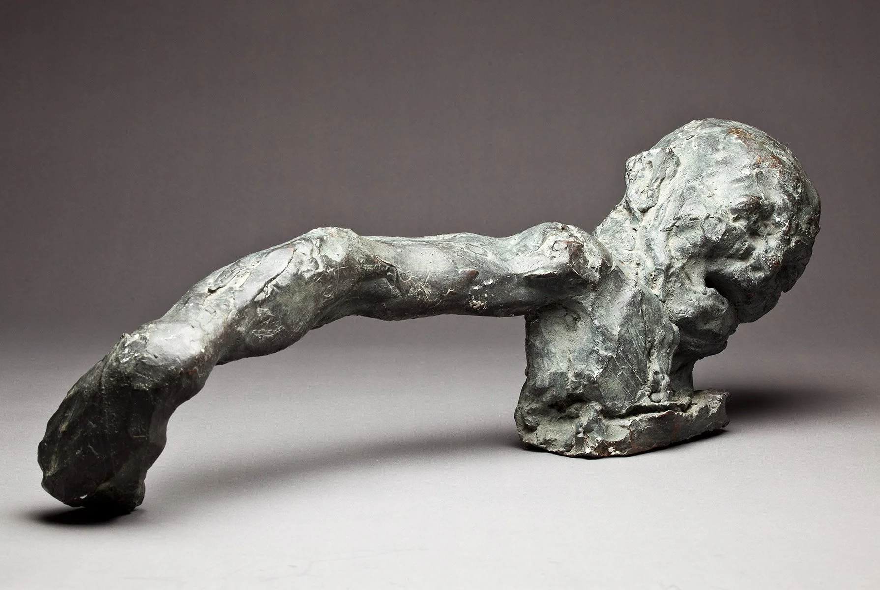 21. The Artist as a Boy, Bronze, 1968–71, 35 x 55 x 18 cm