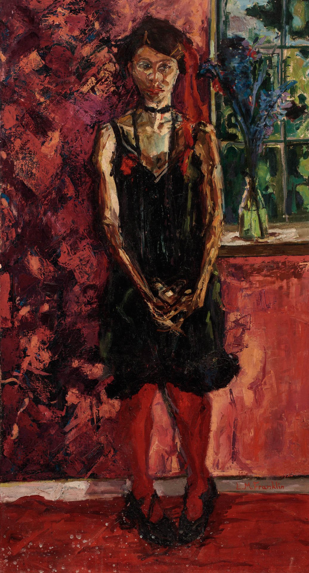 Clea, 1980, oil paint on canvas, 152 x 91cm - SOLD