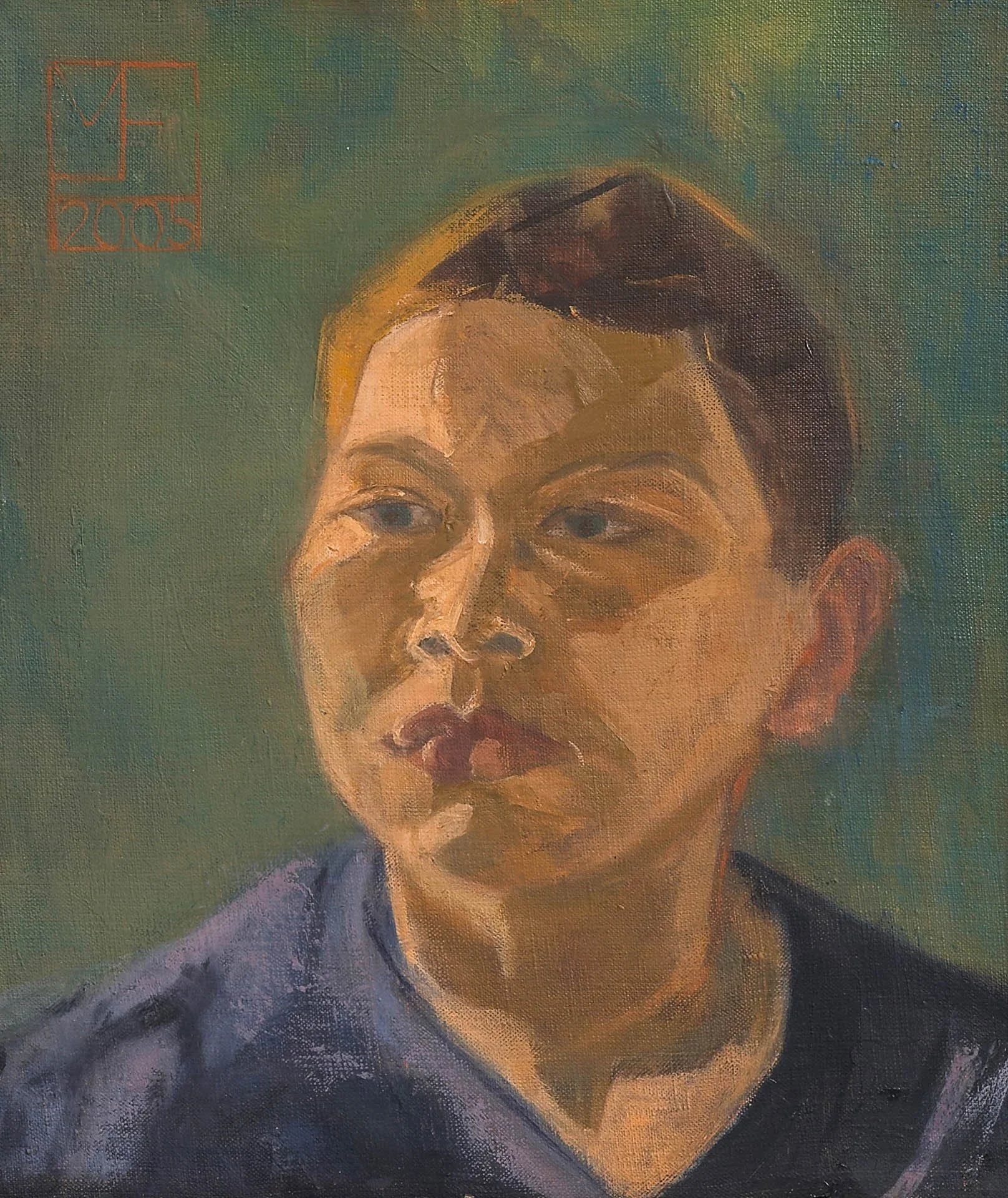 Dashiell, my son 2005 oil paint 44 x 37 cm artist's collection