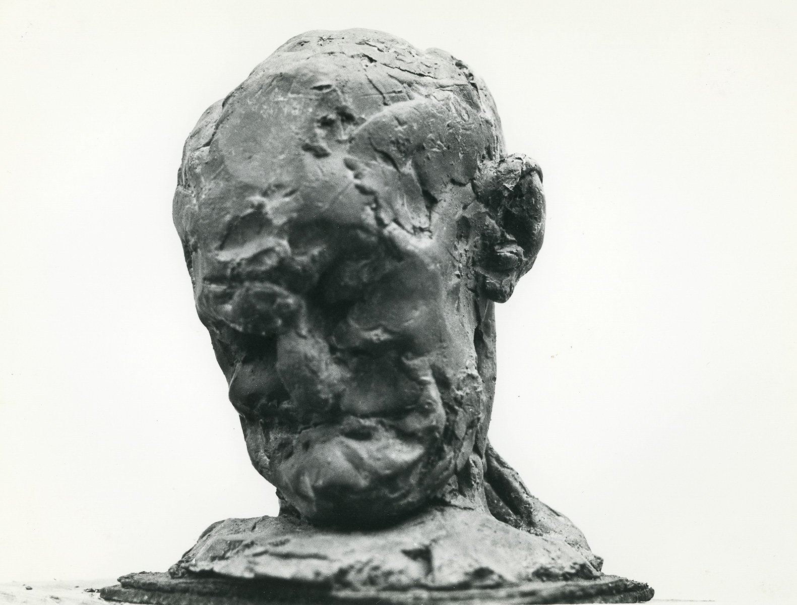 17.  Anguished head 5, Bronze, 1968–71, 25 x 17.5 x 17.5cm
