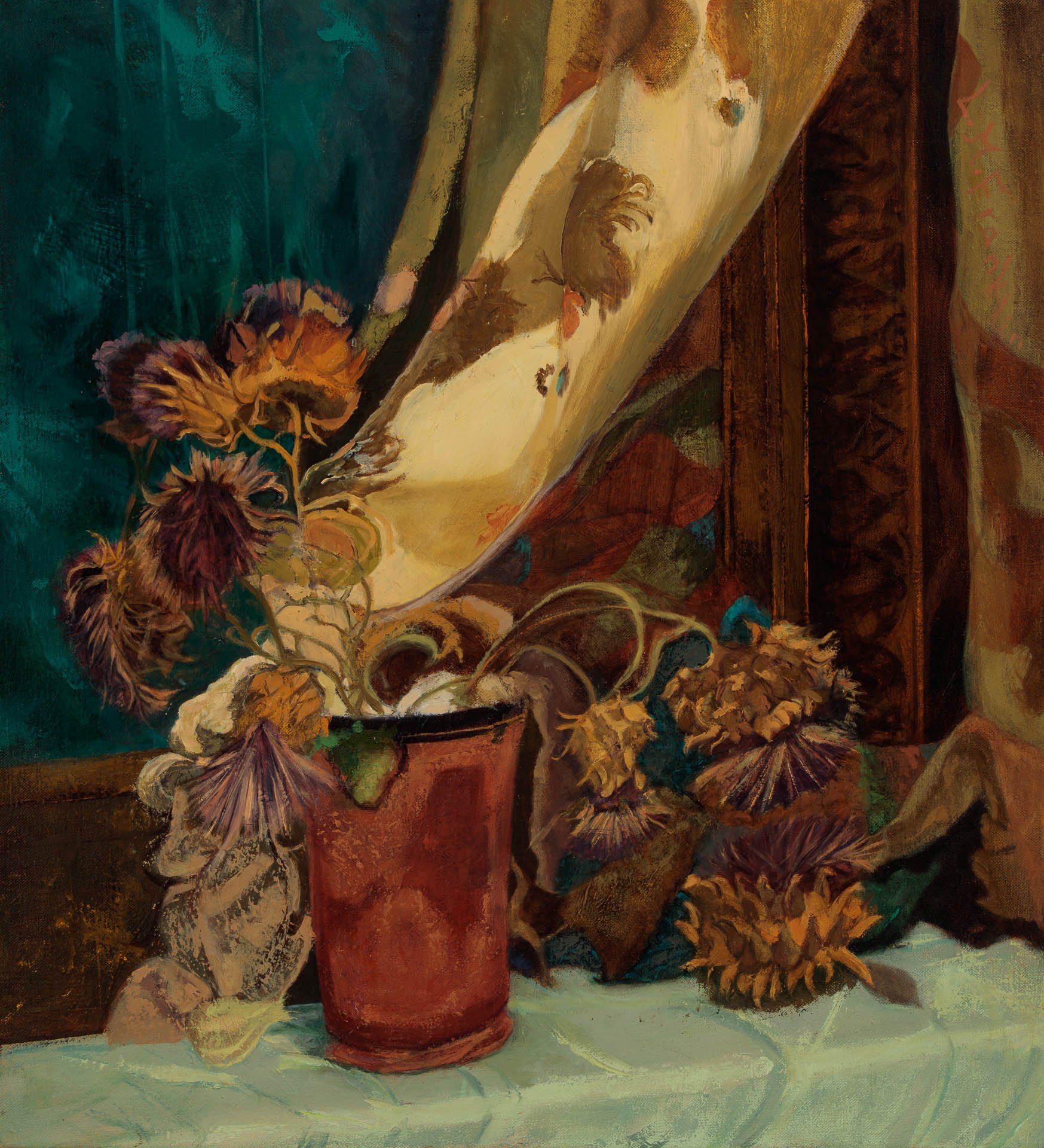 Artichoke Symphony 2015 Oil Paint 60 x 60 cm 