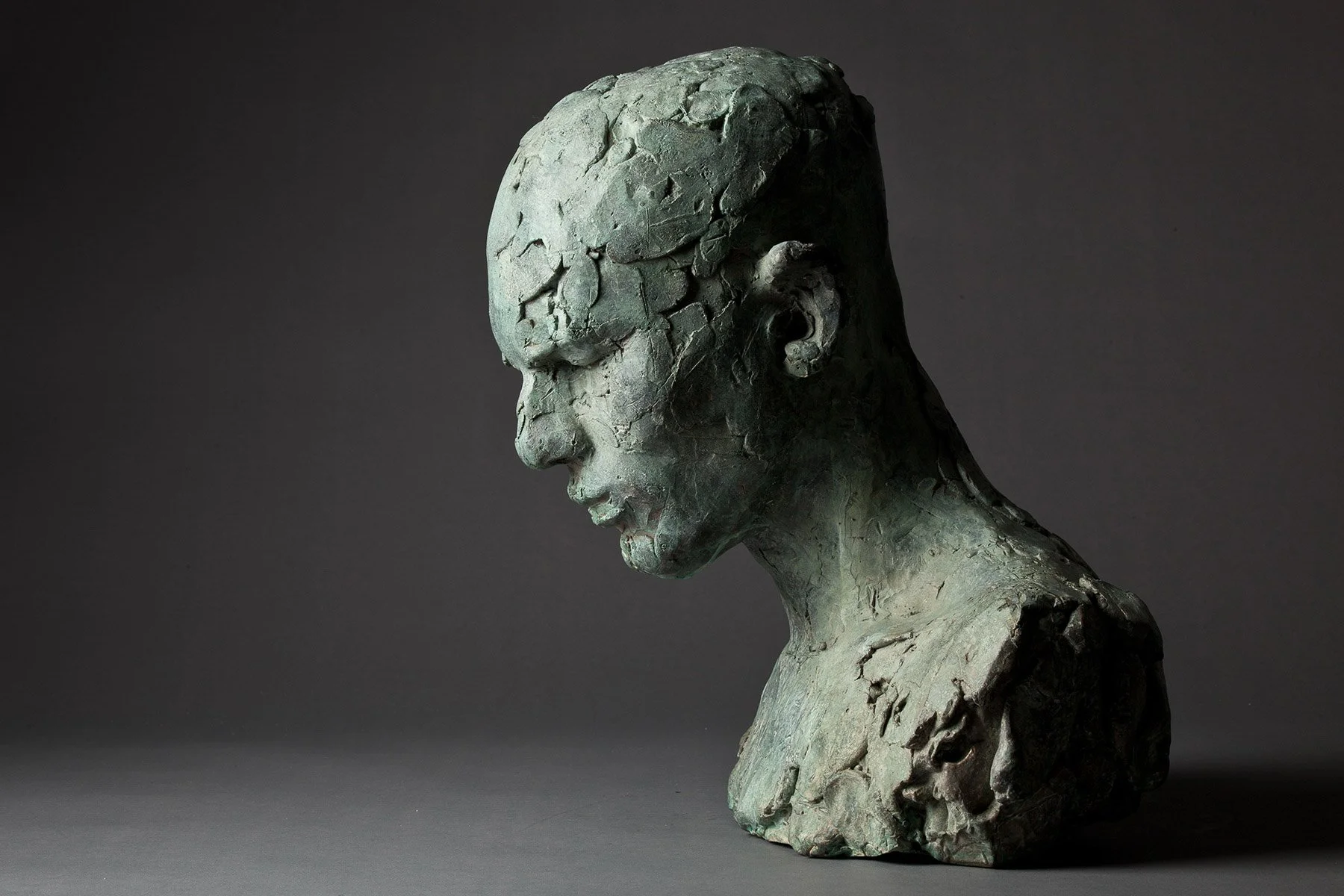 72. The Artist's Son Gabriel, aged 17, Bronze, 2012, 41 x 20.5 x 23 cm