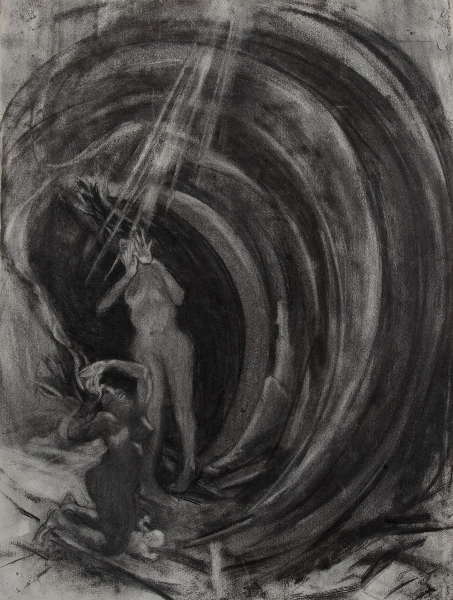 Tsunami Women - 2013 charcoal 80 x 58 cm 