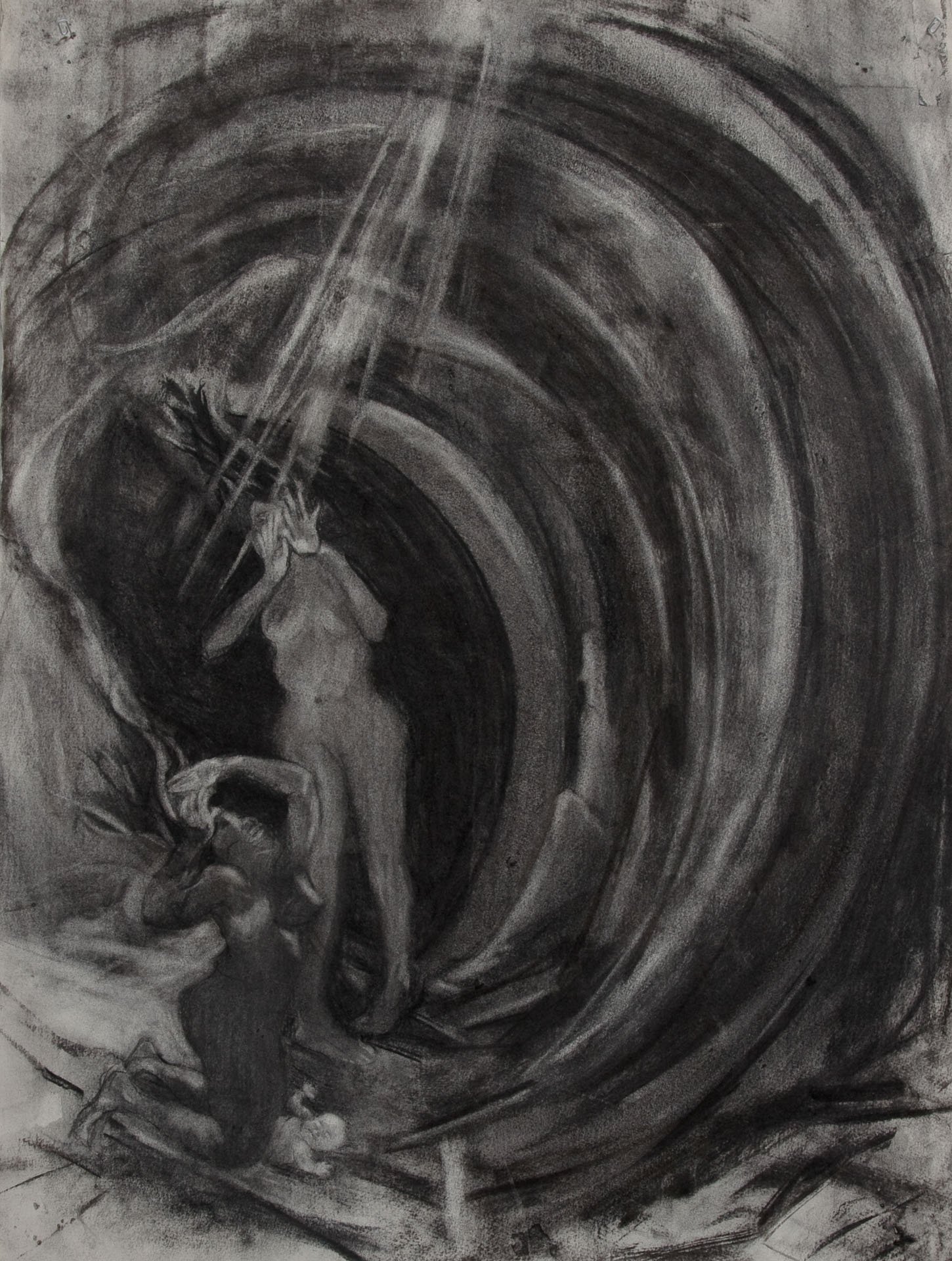 Tsunami Women - 2013 charcoal 80 x 58 cm 
