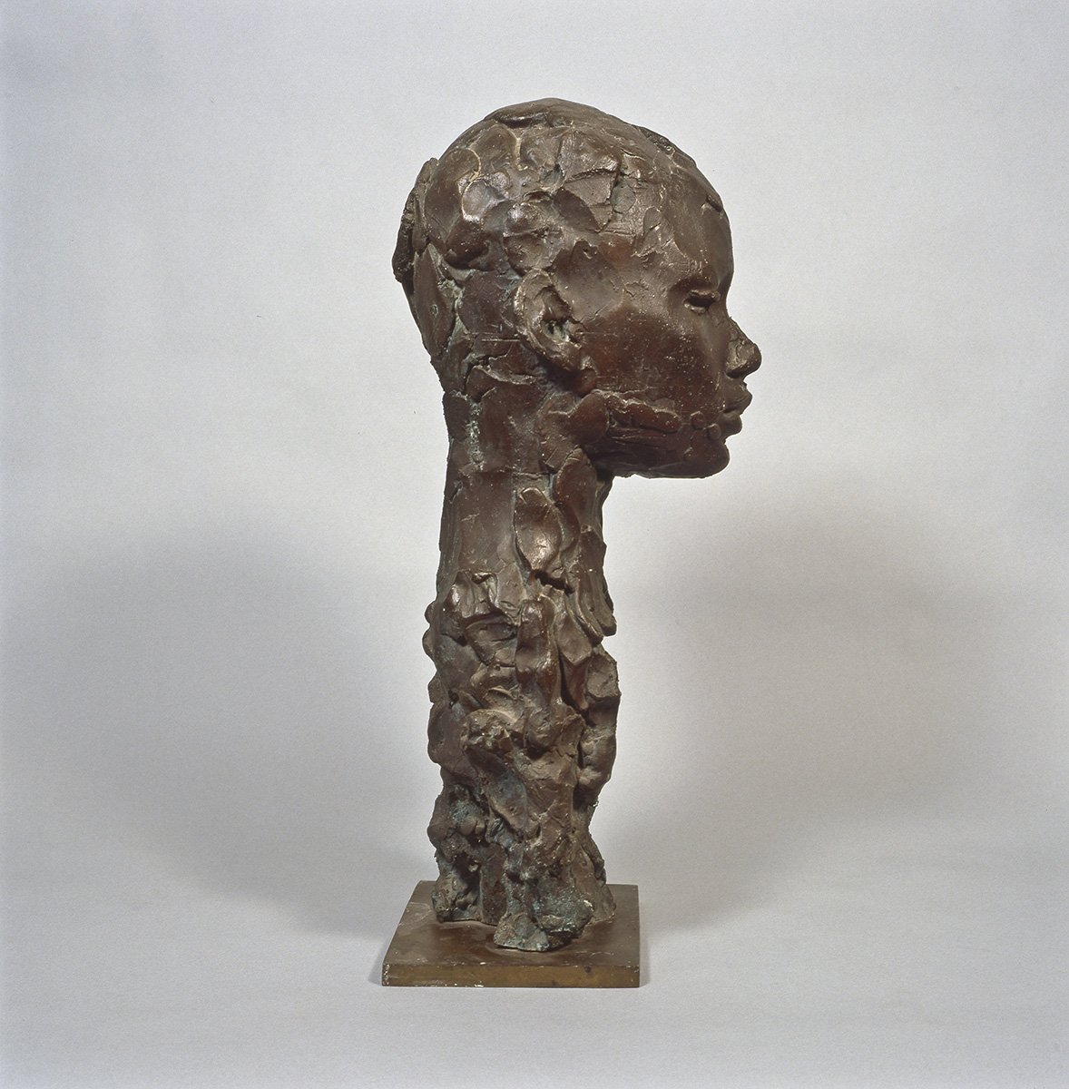 55. Portrait of Pat, Bronze, Circa 1980, 52 x 23 x 16 cm