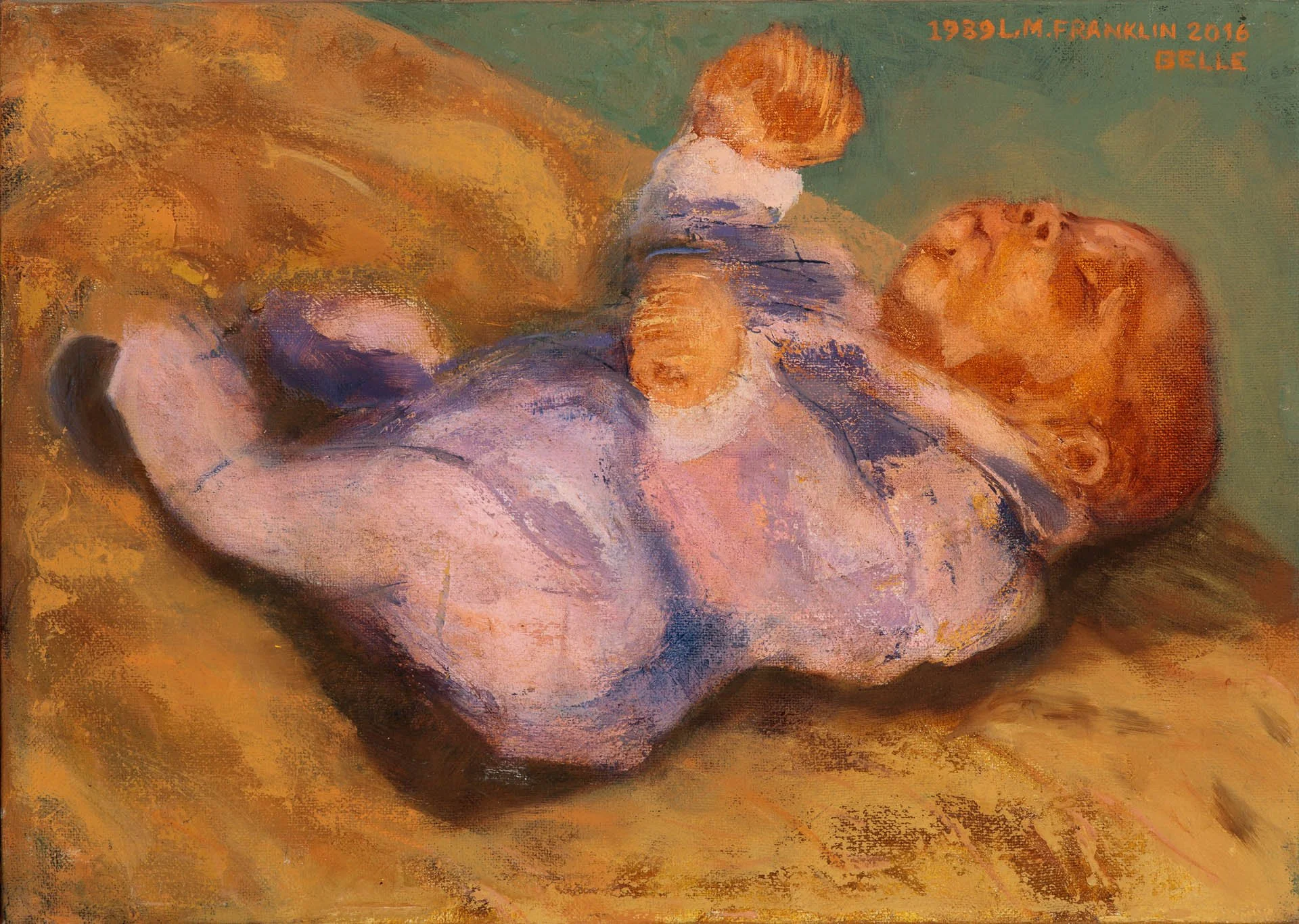 Baby Belle  42 x 32cm  oil paint