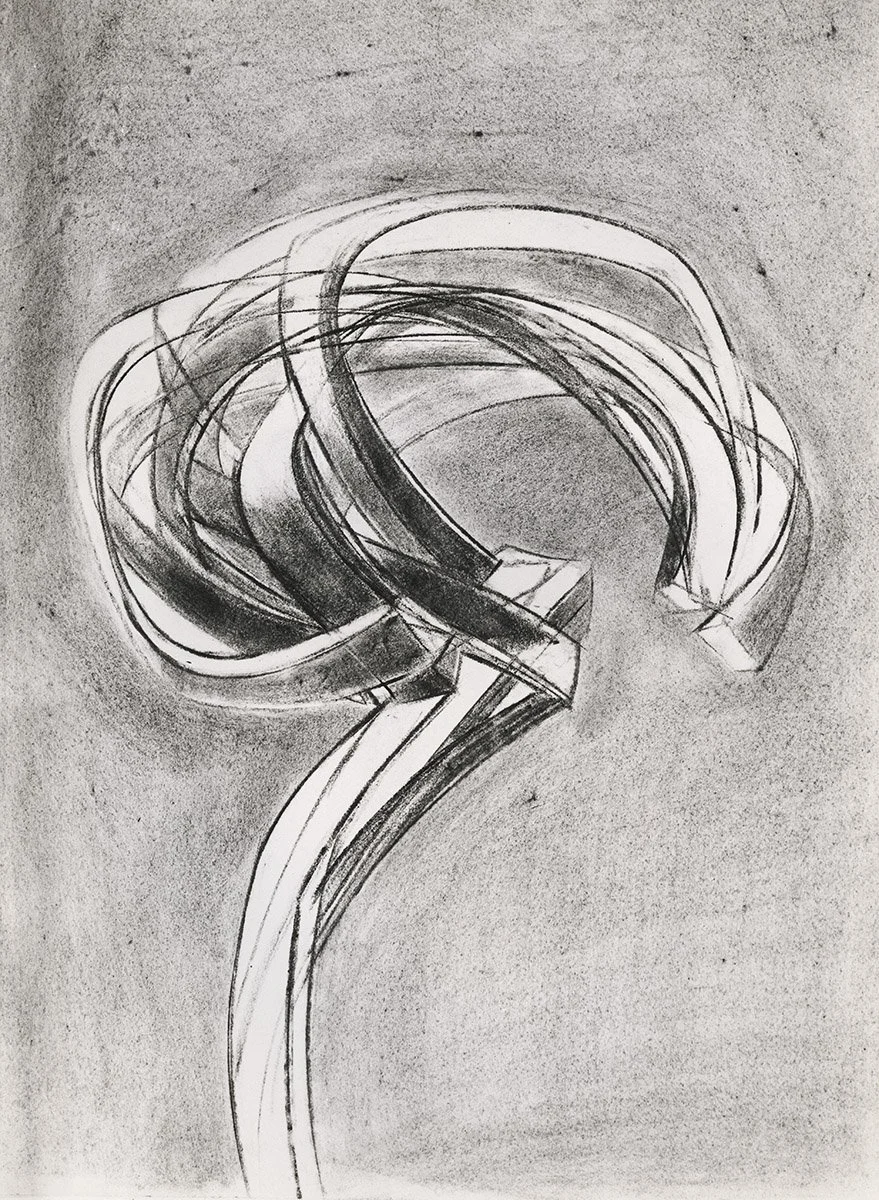 114. Early Abstract 3, 73.5 x 53.5 cm, 1954