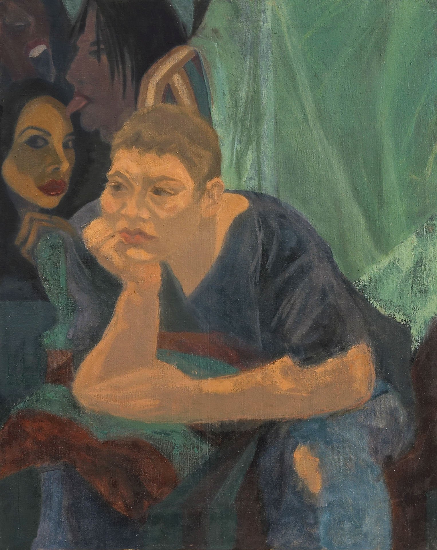 Dashiell with poster 2004 oil paint 79 x 61 cm artist's collection