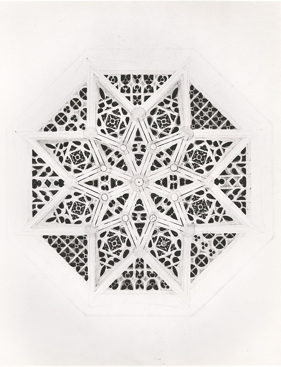 179. Octagonal Islamic, 56 x 41 cm, 1960, NFS