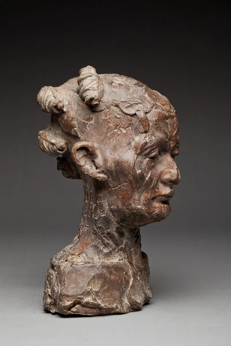 58. The Artist's Mother, Cissie with Curlers, Bronze, 1978