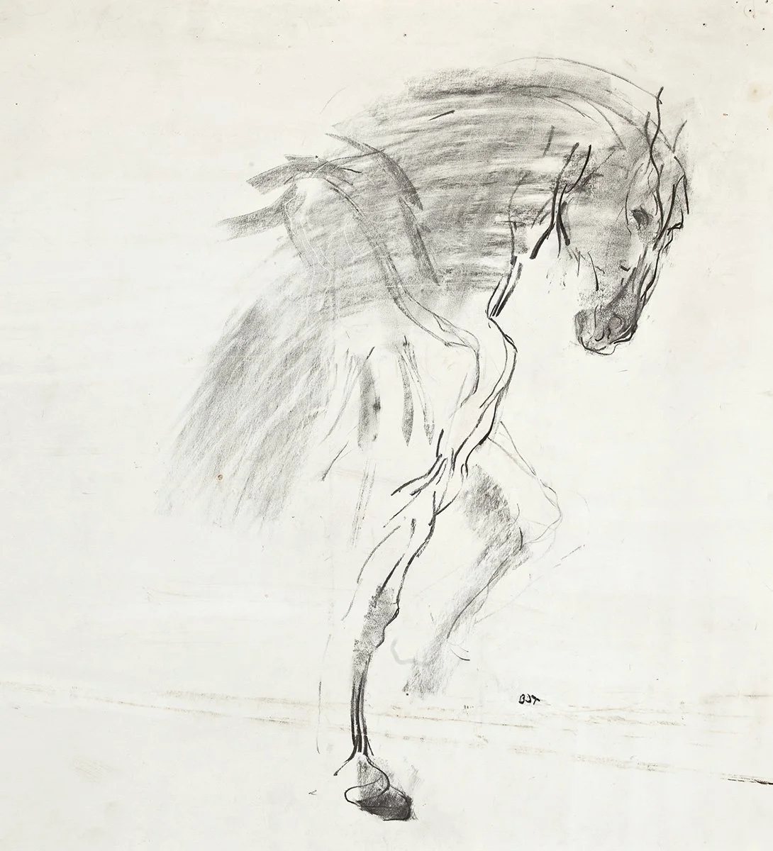 119. Apocalypse Horse profile 2, 92 x 81 cm, 2005, SOLD