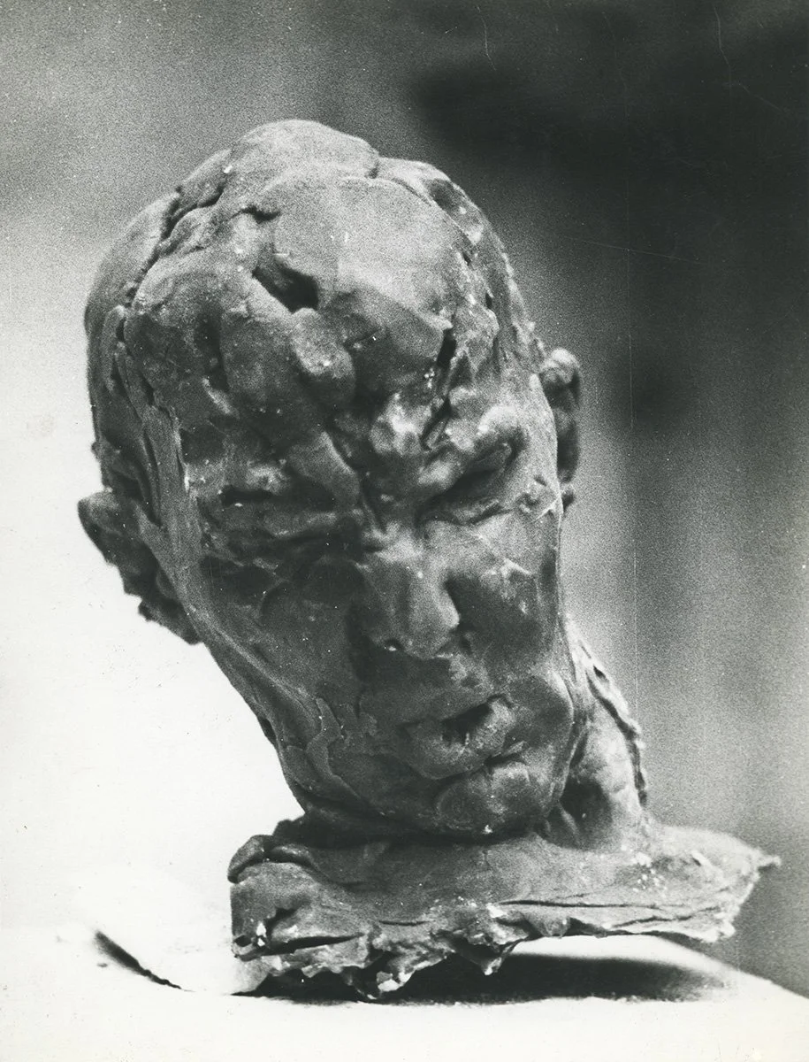 18. Anguished Head, Bronze, 1968–71, 25 x 17.5 x 17.5 cm,