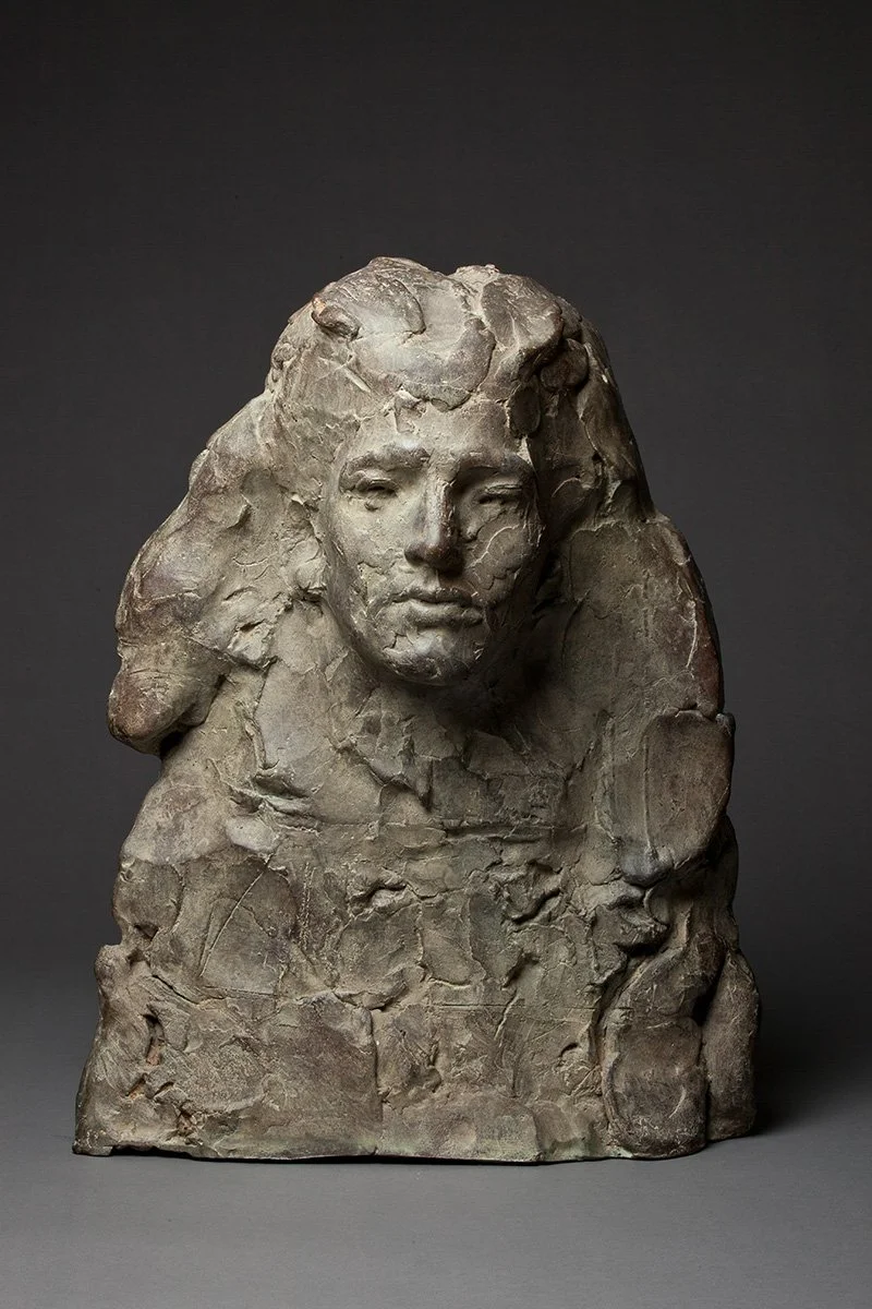 64. Portrait of Sian O'Keefe, Student of the Artist, Bronze, 1976
