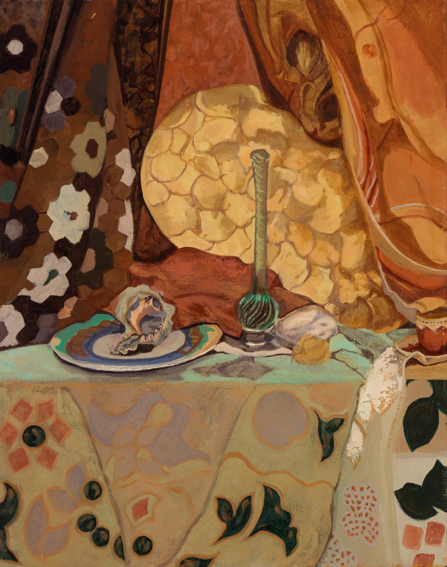 Still Life  with Glass Drumstick - Oil Paint, 32 x 26“ / 81 x 66 cm