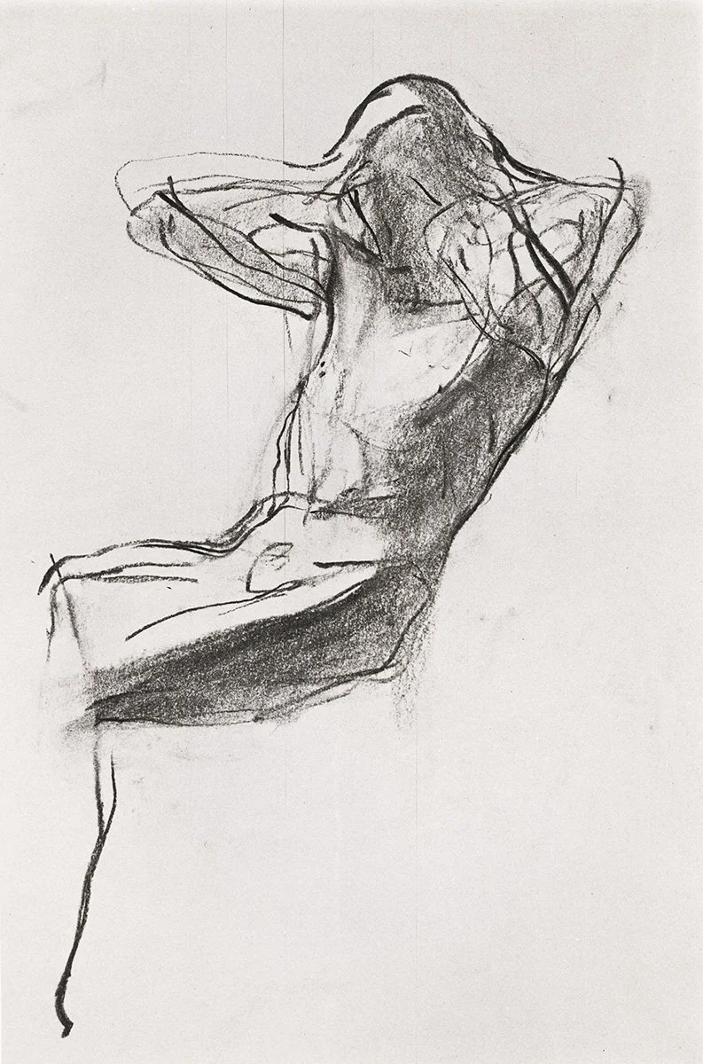 121. Seated nude, 76 x 81 cm, Circa 1955