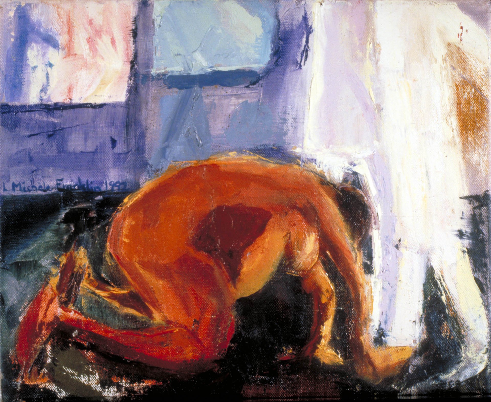 Delivery 1992 Oil paint 30 x 36 cm sold