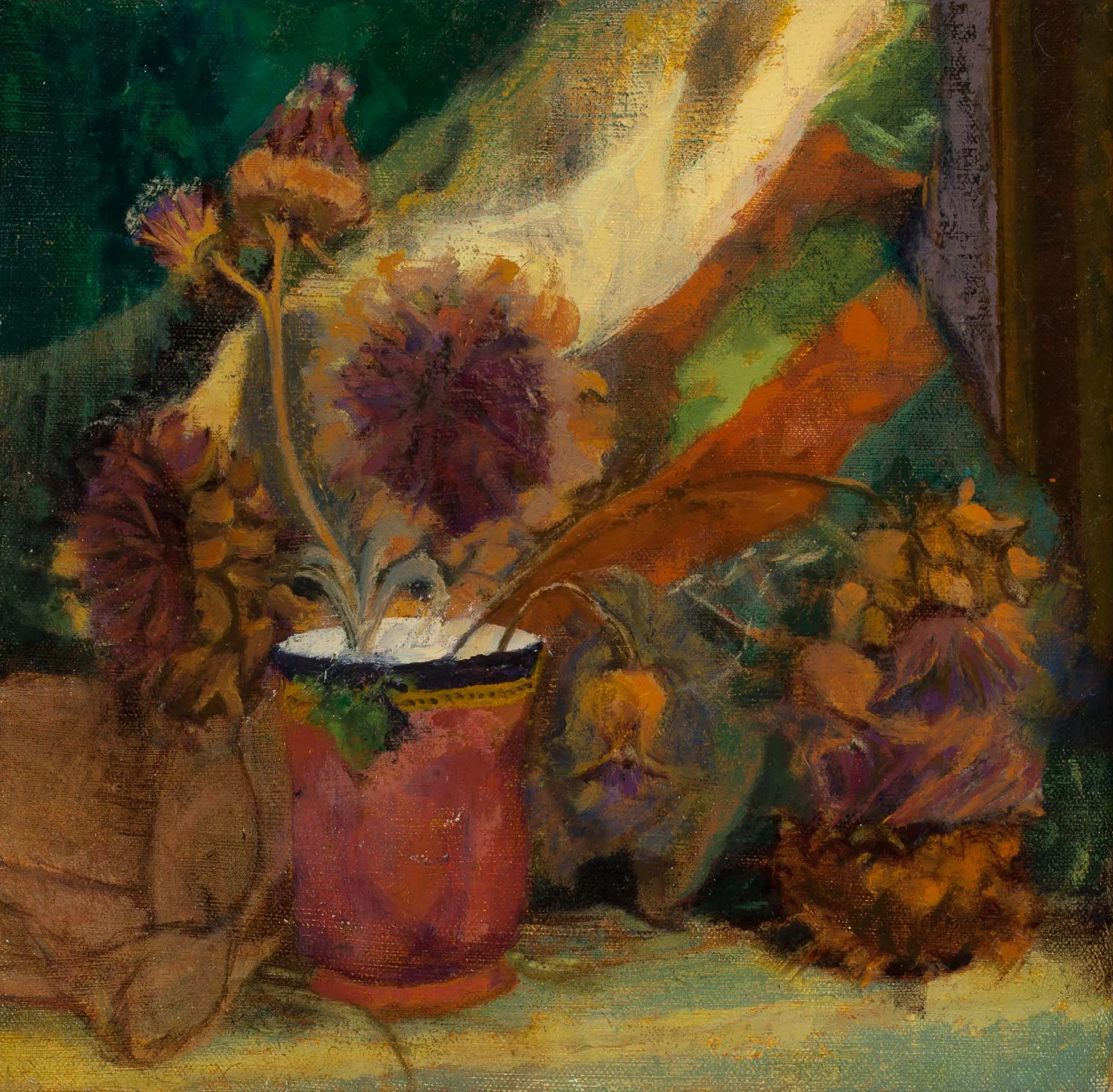 Small artichokes 2014 Oil paint 35 x 30 cm 