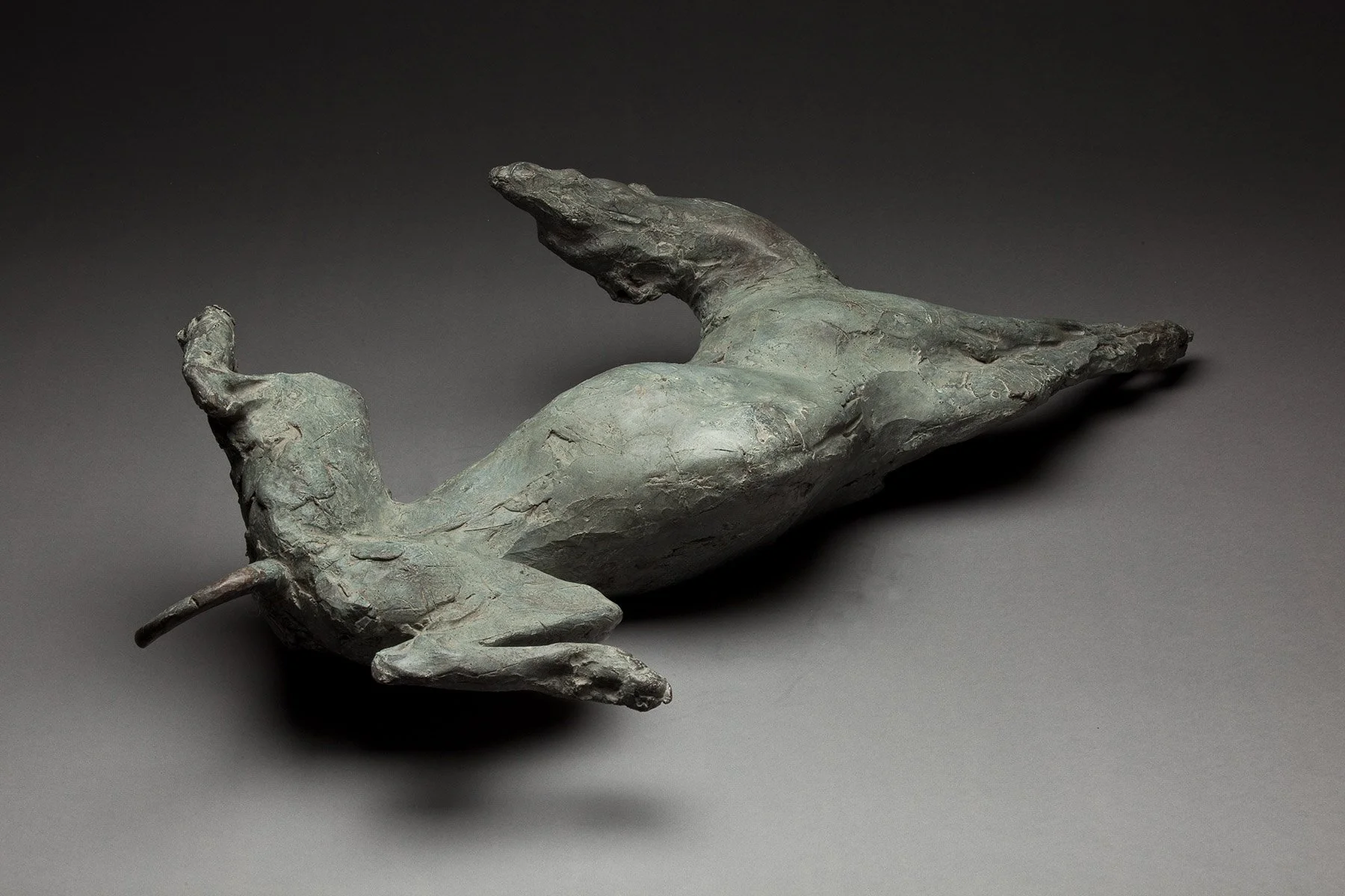 36. Lilie lurcher, head up, Bronze, 20 x 81 x 40.5 cm, 2008