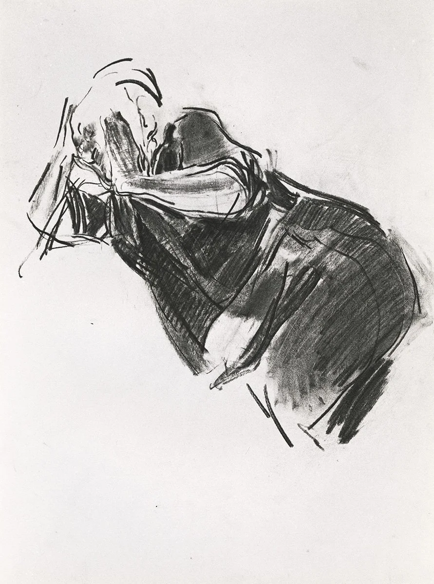 105. Old Man Stanhope Reclining, 76 x 56 cm, 1979