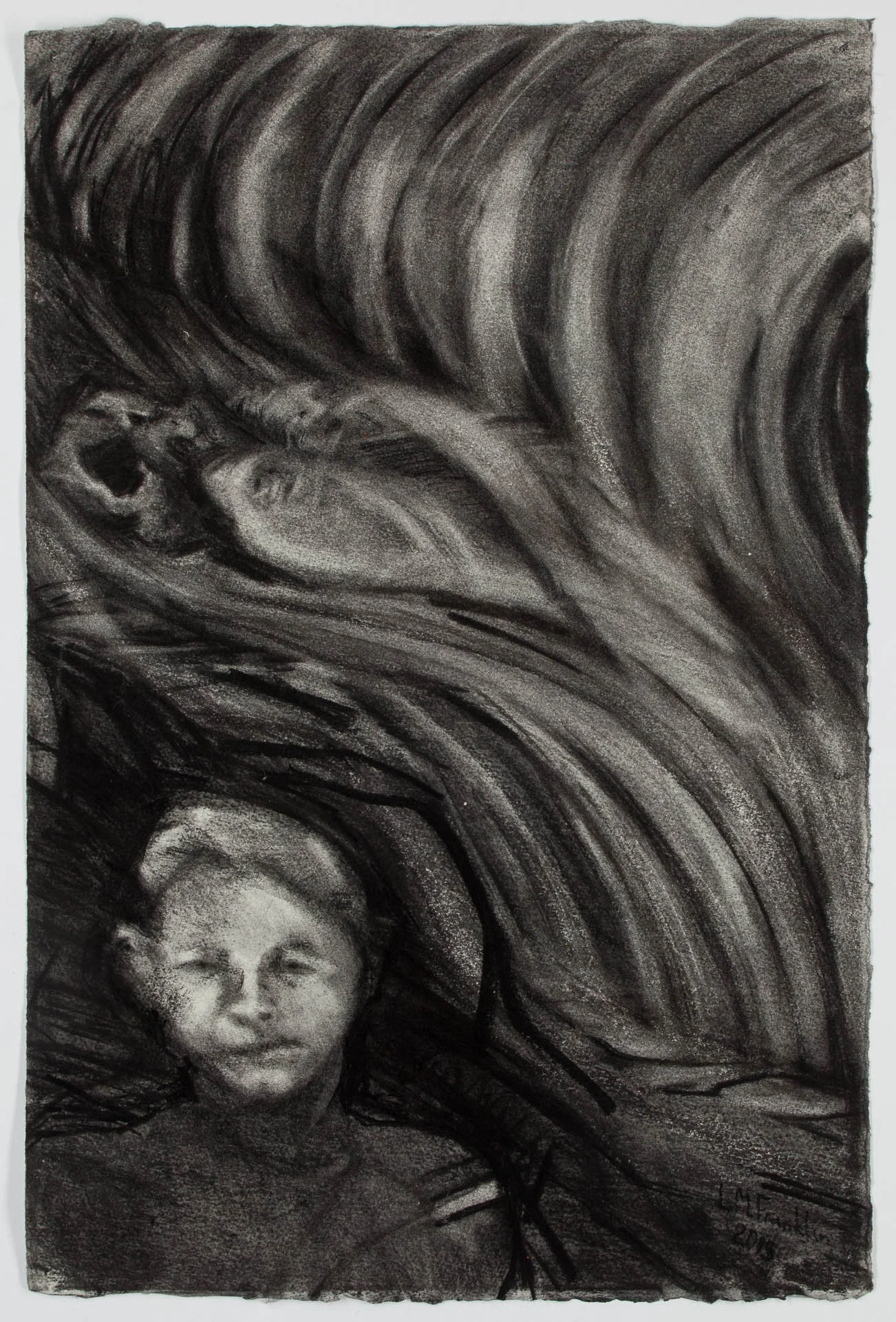Remembering  28 x 18“ / 71 x 46 cm. Charcoal