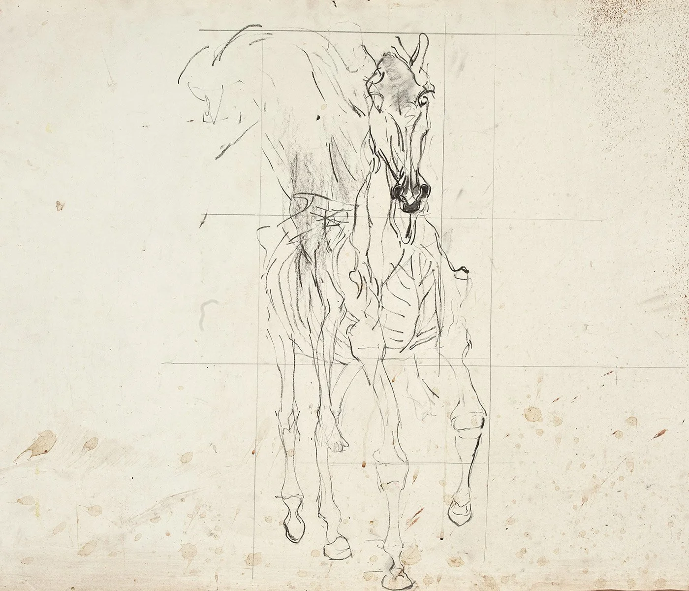 117. Apocalypse Horse Front View, 92 x 81 cm, 2005, NFS