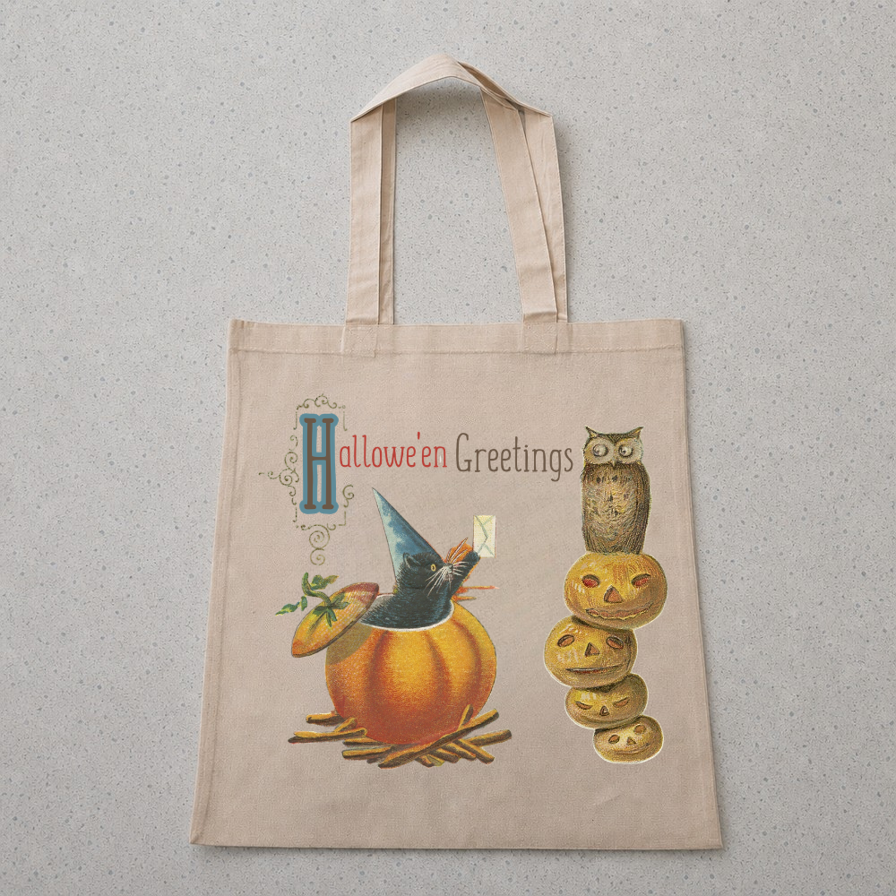 Halloween Greetings Tote