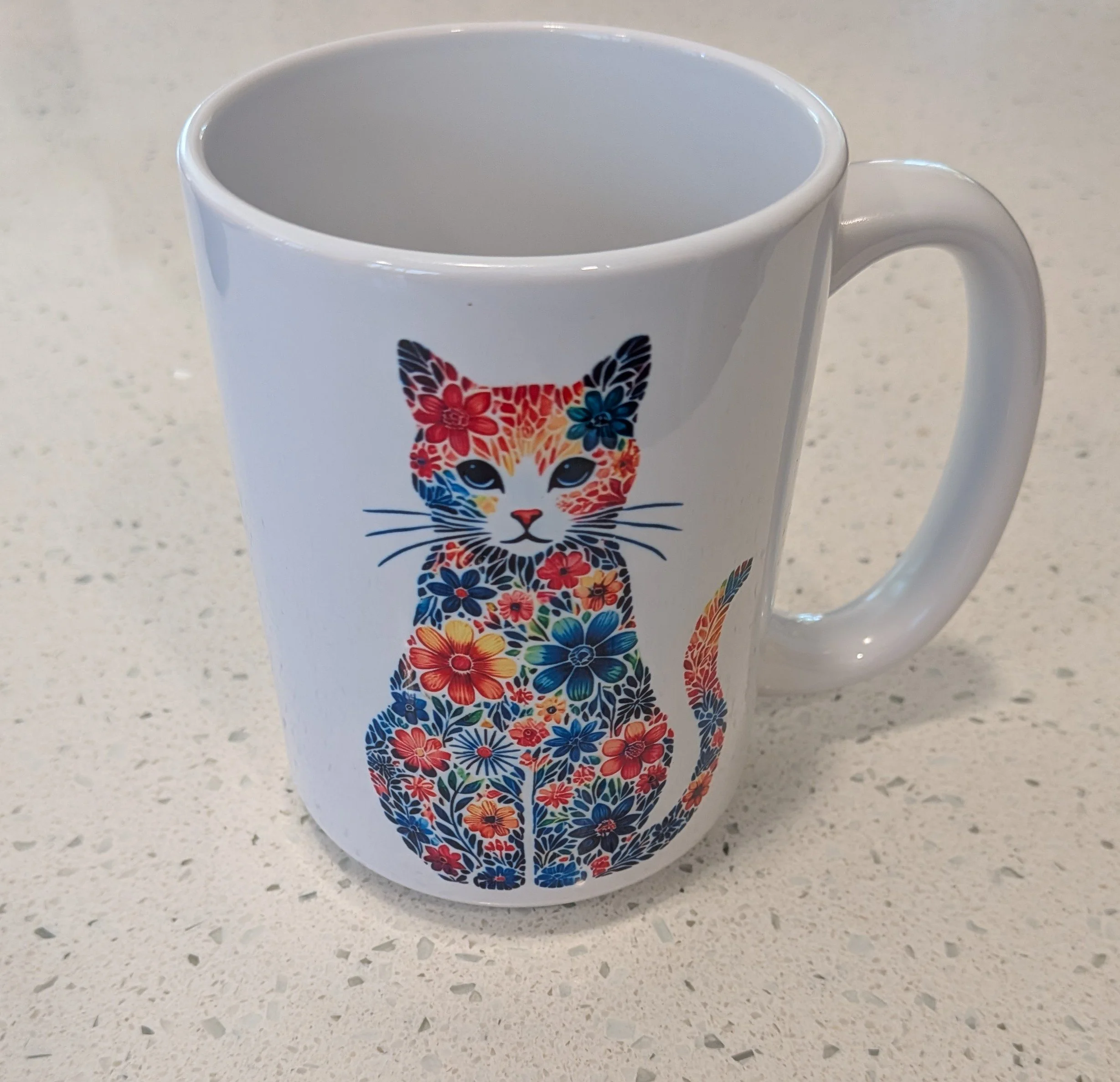 Flower Kitty Mug