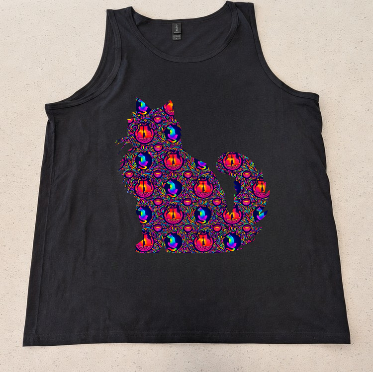 Psychedelic Cat - Unisex Tank