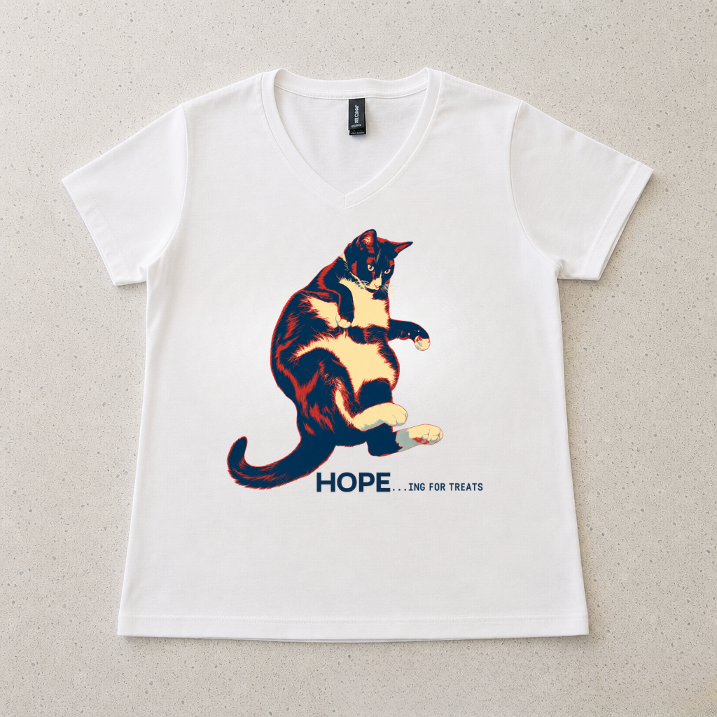 Hope Kitty - Women's V-Neck