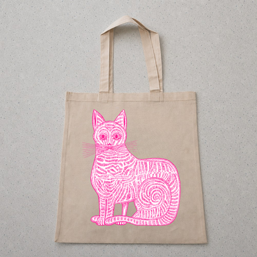 Neon Cat Series Tote