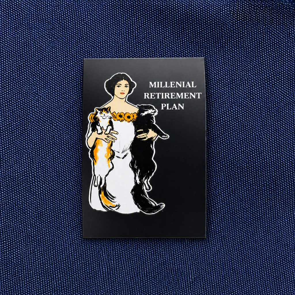 Millenial Retirement Plan Sticker