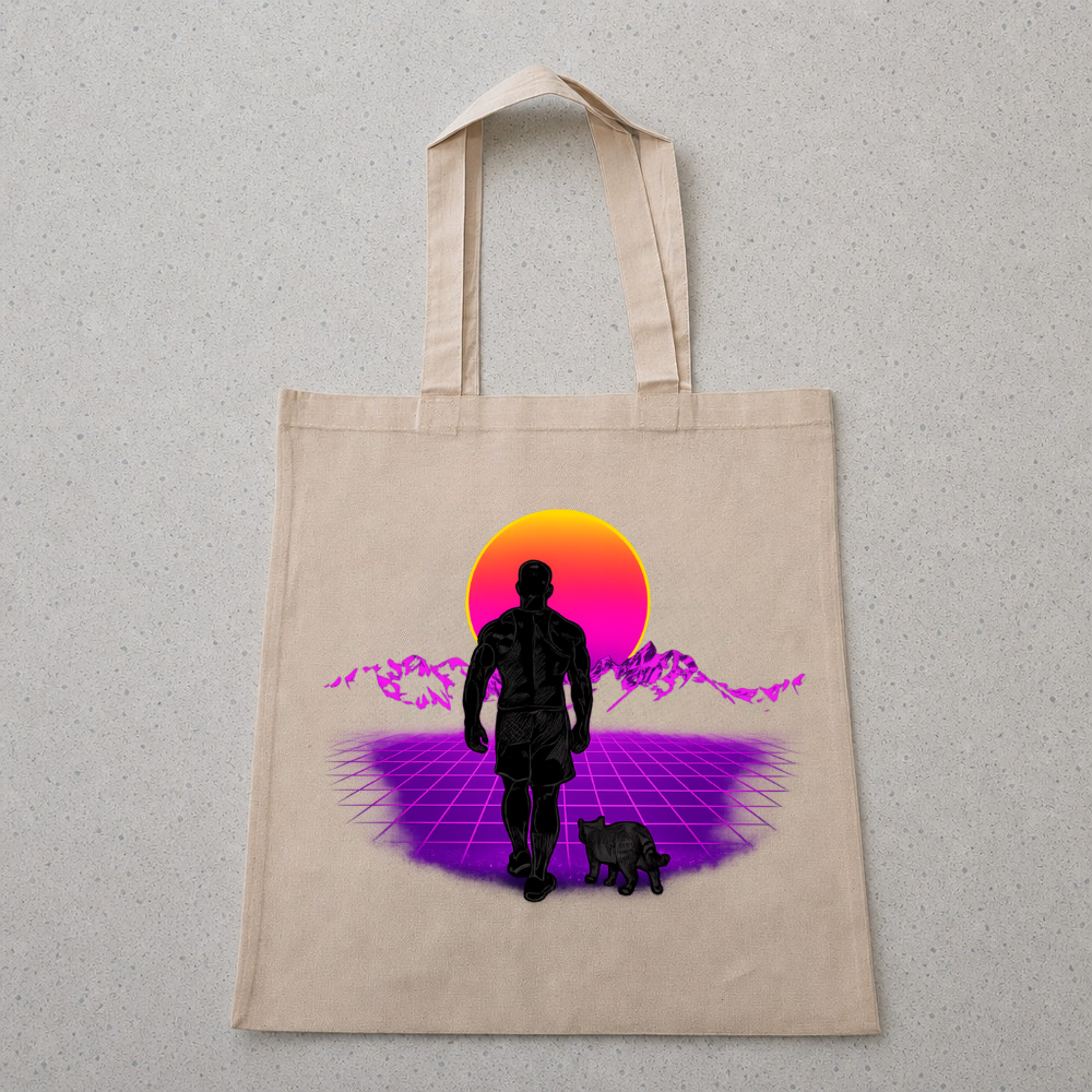 Synthwave Sunset Tote