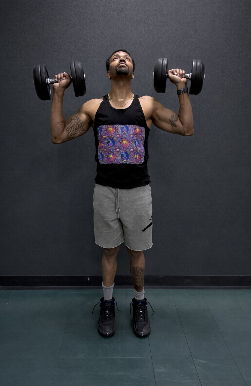 Psychedelic Cat Tank