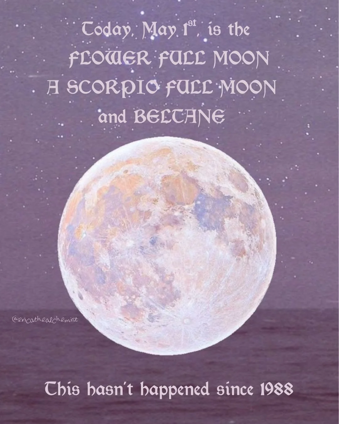 FULL FLOWER MOON IN SCORIO ON BELTANE!! 🌸🌷🌕🍒✨♏️

This is THE moon for some ripe, juicy transformation!! Don&rsquo;t let it pass you by! We&rsquo;re 60% water- this moon is affecting you whether you acknowledge it or not 💧 So jump on board with m
