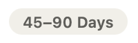 Gray rounded rectangle with text '45-90 Days'