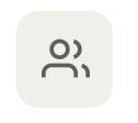 Icon of two people, one behind the other