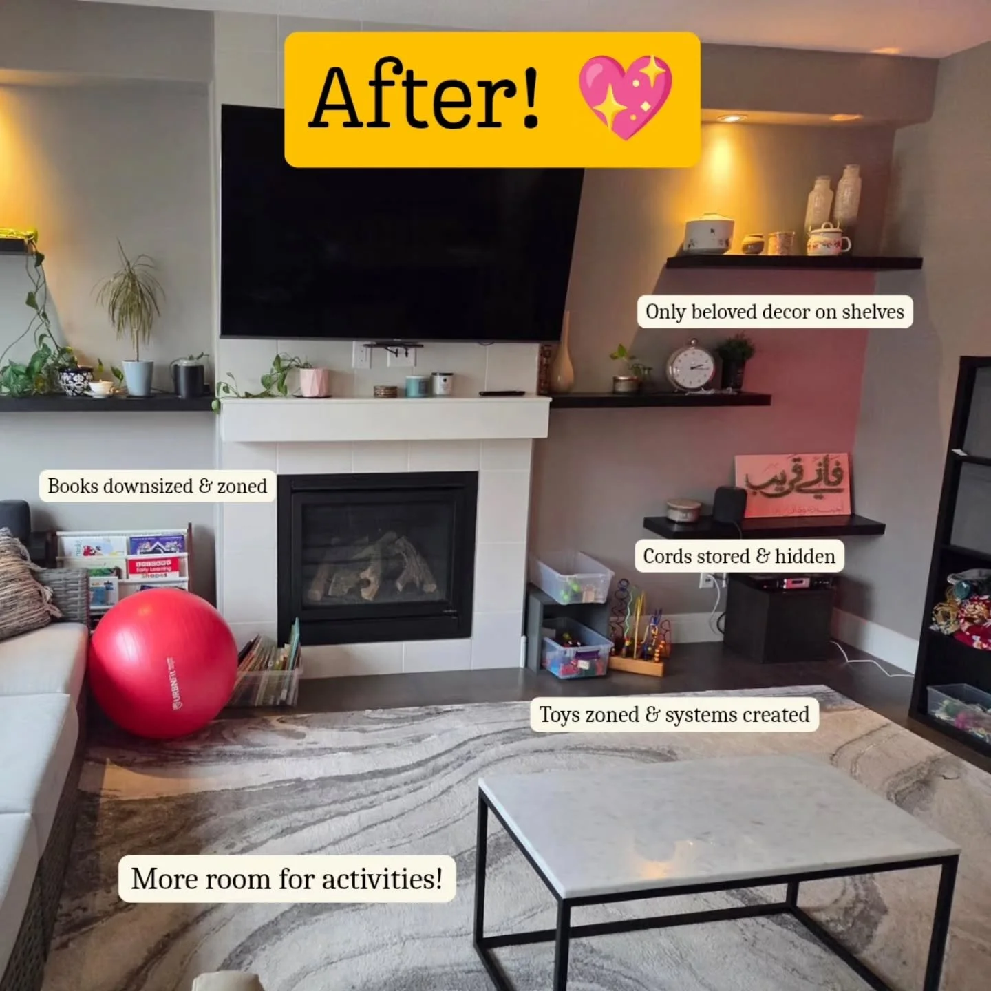 Today I had the pleasure of helping some new clients with their goal of decluttering in preparation for a new arrival in their household! 🐣

They had a ton of functional storage- and just needed a bit of help with downsizing &amp;  giving storage ar