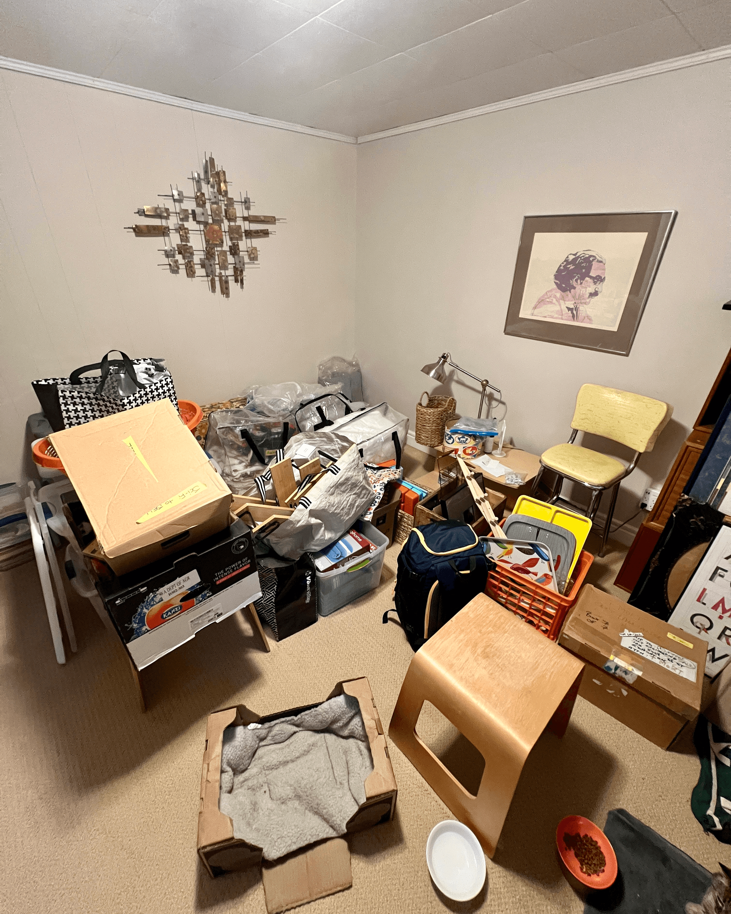 Spare room, before session