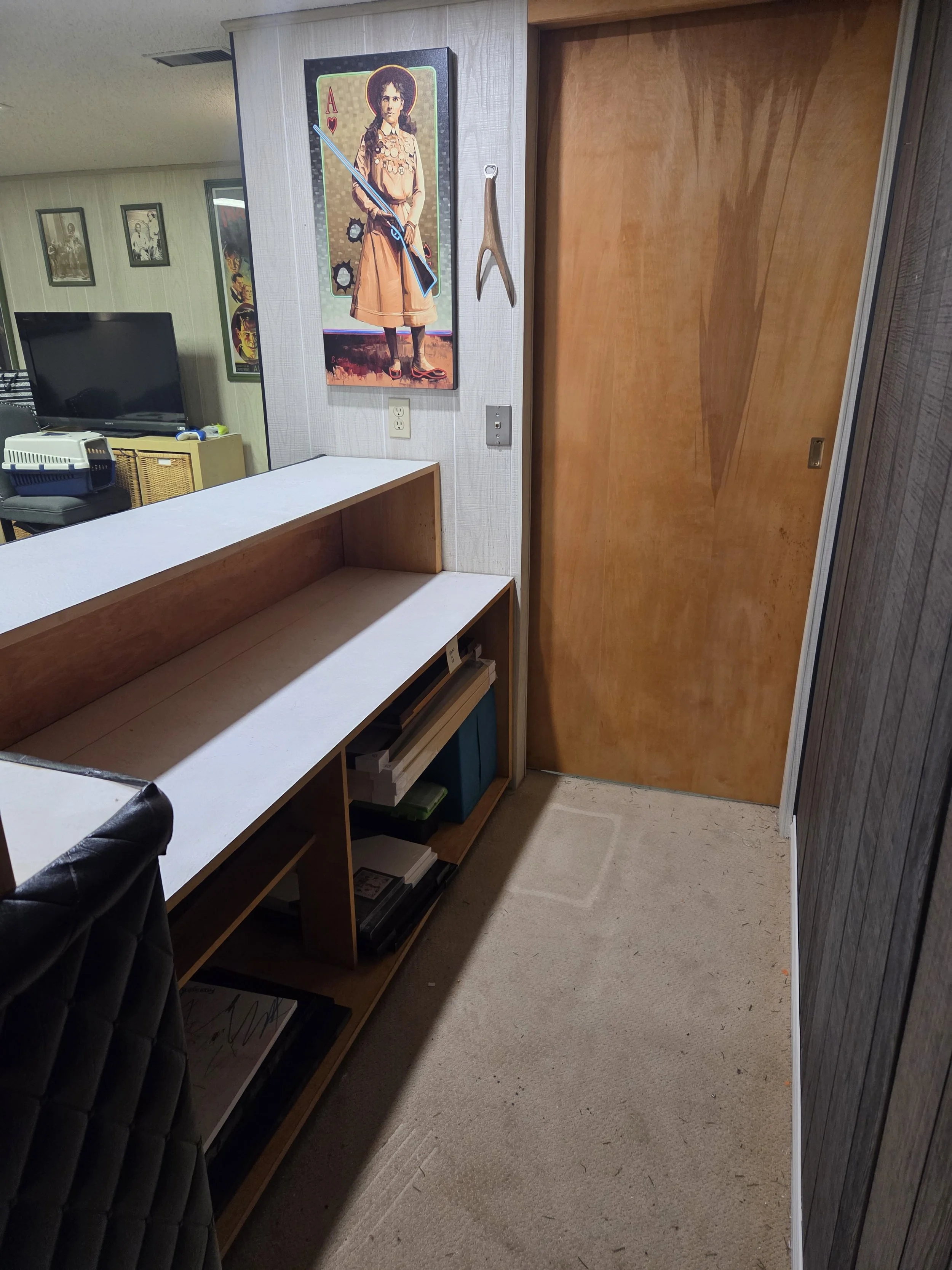 Decluttered basement bar area following a Simple Reset Session, ready for hosting company